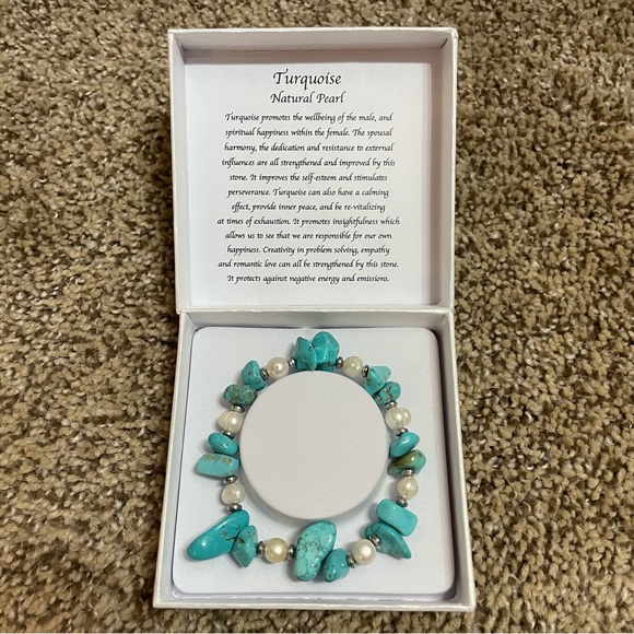 Natural Freshwater Pearls bracelet mix with Stone Nuggets Gemstone - Picture 12 of 12